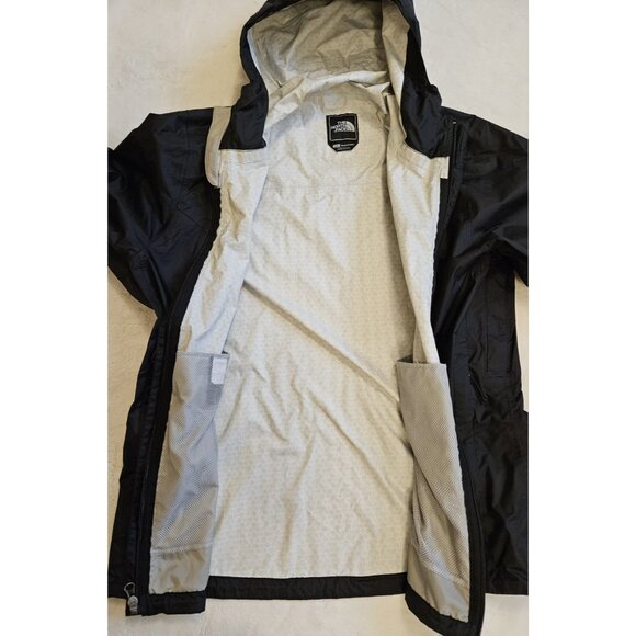 The North Face Dryvent Jacket Men’s Large Shell Windbreaker Rain Black Hooded - Picture 9 of 14